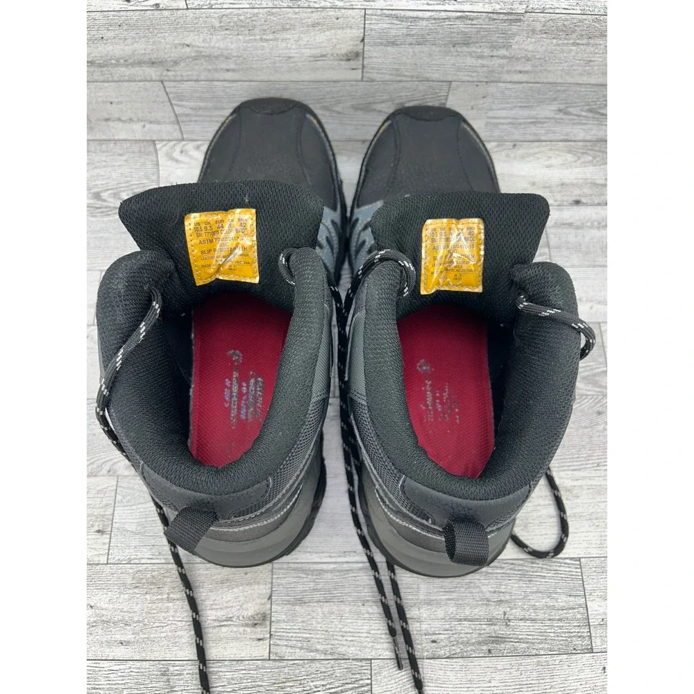 Skechers Work Steel Toe Waterproof Slip Resistant Men's‎ Boots Size 10.5